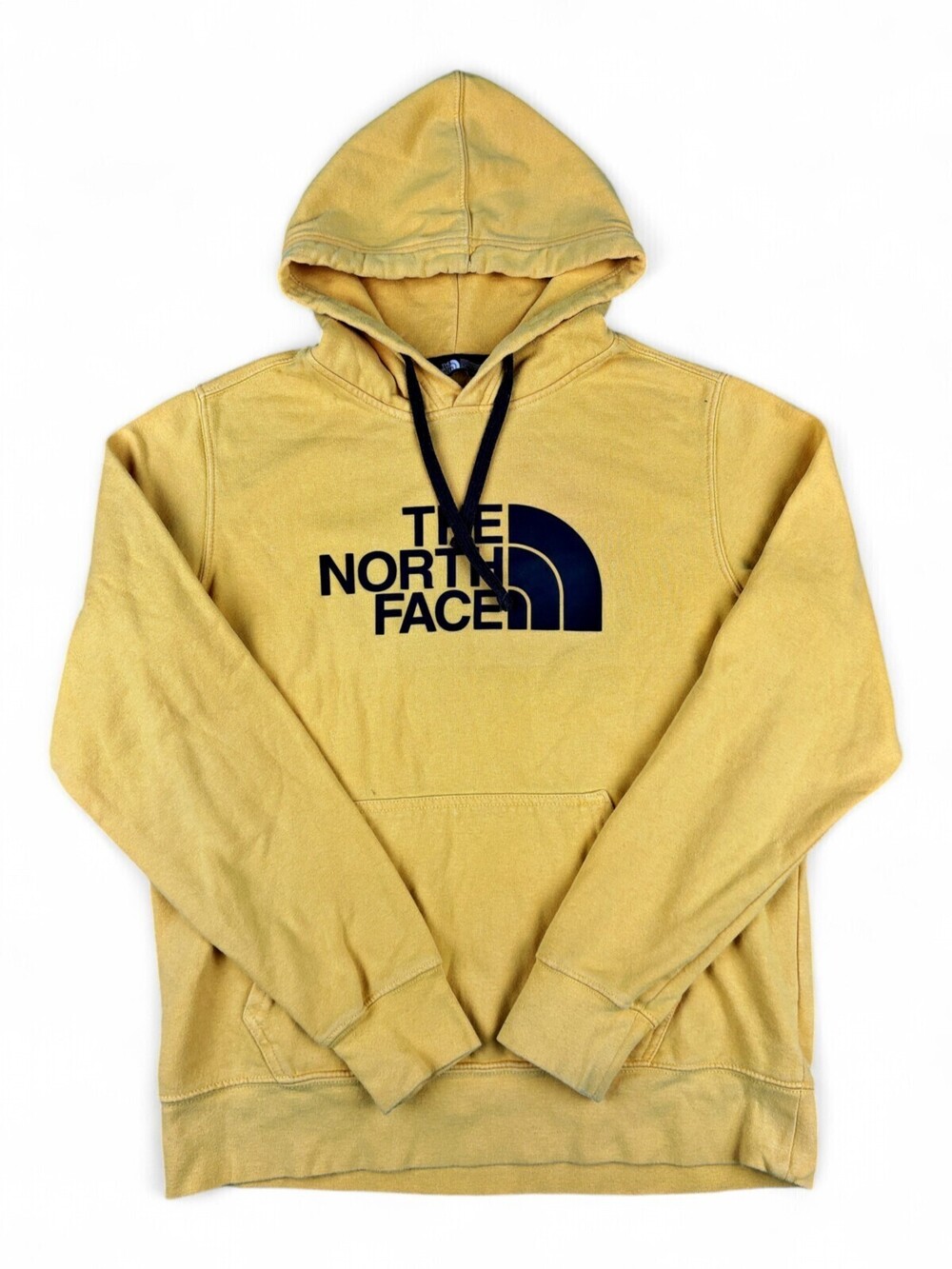 The North Face Men's Mustard Pullover Hoodie Logo Size S
